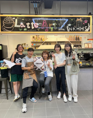 1132學期「咖啡拉花研習」(搭配「觀光科教學實習」)